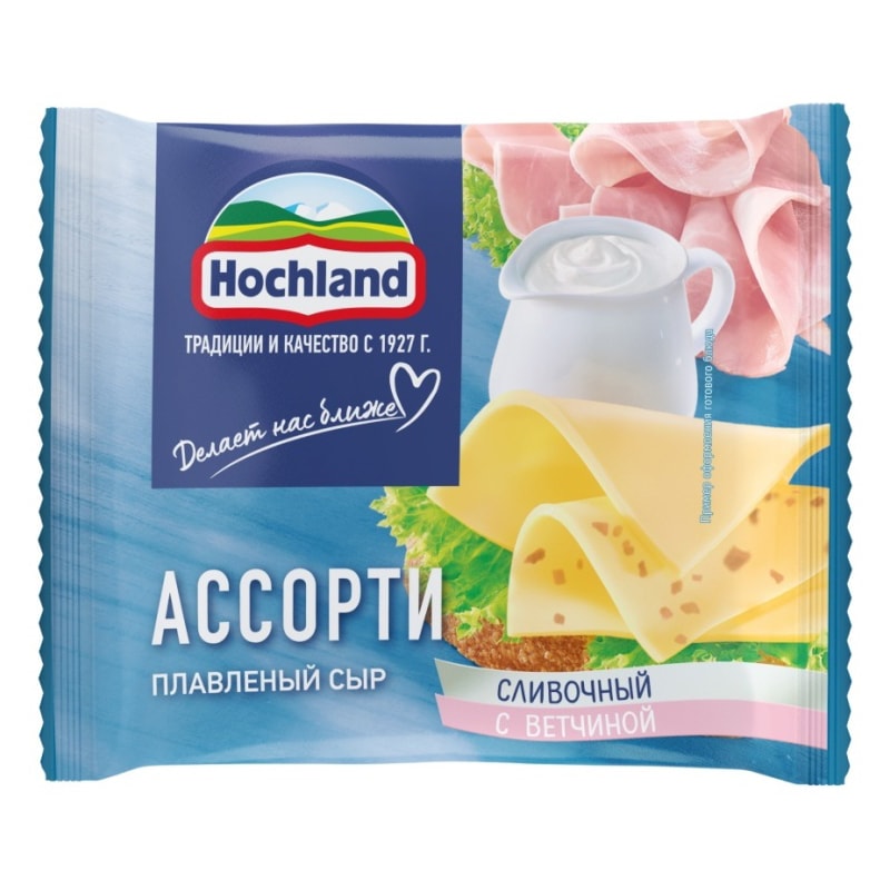 Сыр Hochland плавленый ассорти 45% 150 г.